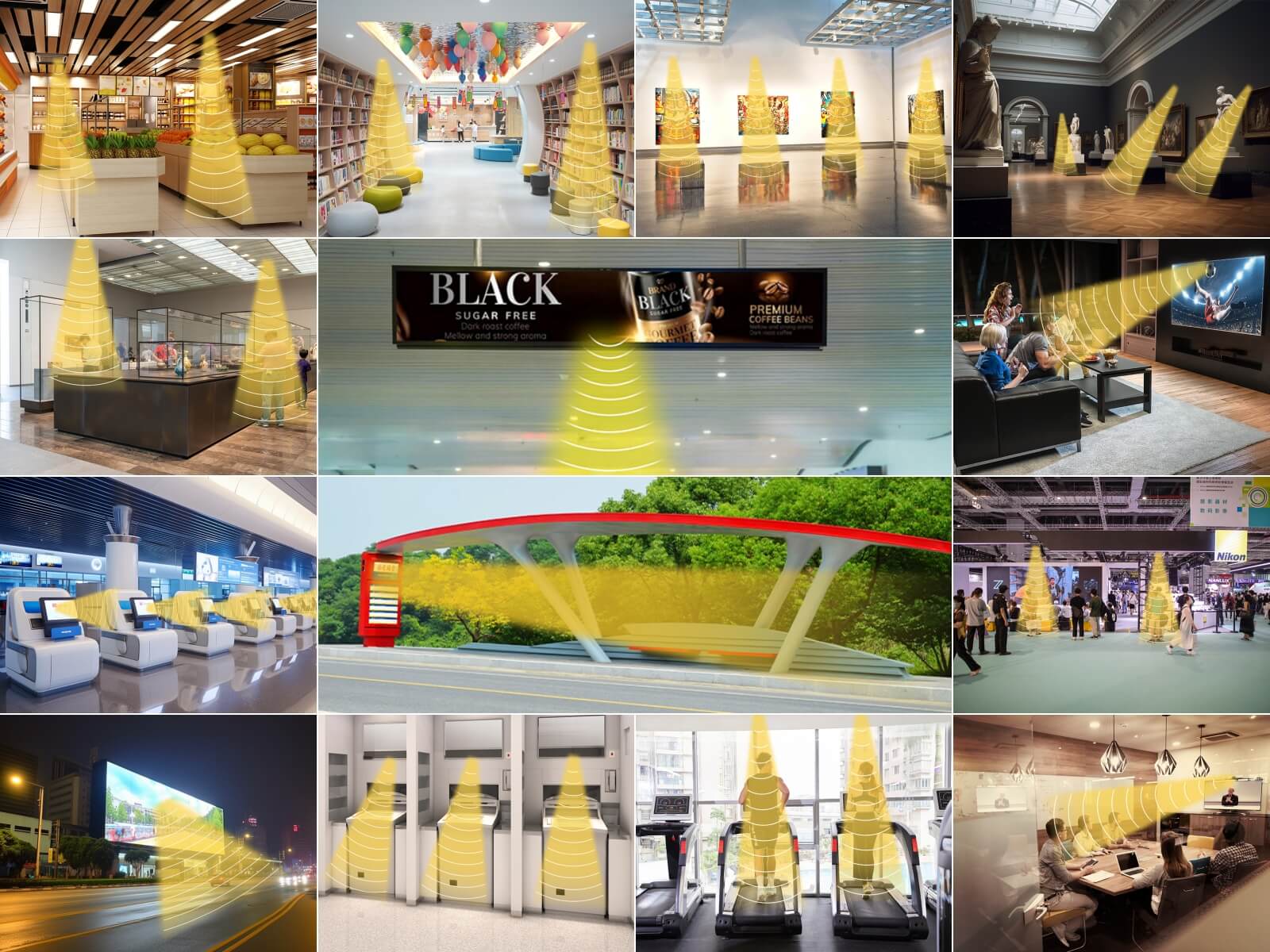 可應(yīng)用定向音箱的場(chǎng)景合集