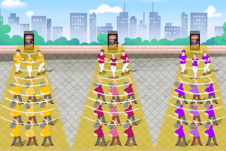 廣場舞定向音響可實現聲音分區(qū)效果