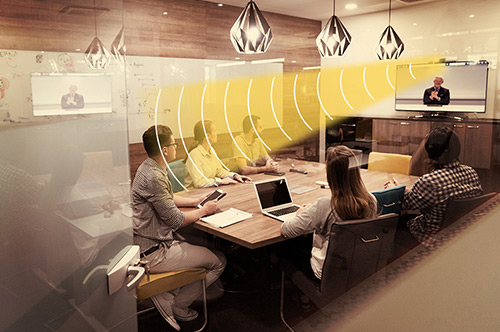 辦公會議集成定向音頻技術(shù)