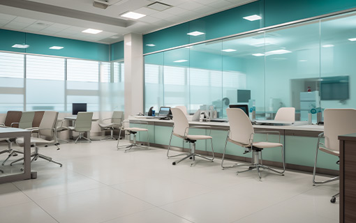 銀行柜臺集成定向音響,音區獨立,確保私密性