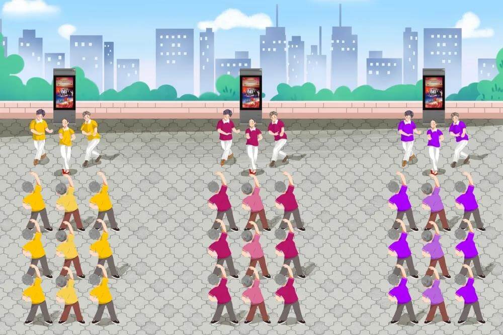 智慧舞場(chǎng)系統(tǒng)分區(qū)域、互不干擾圖